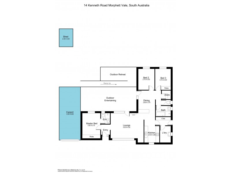 14 Kenneth Road, Morphett Vale SA 5162 Floorplan