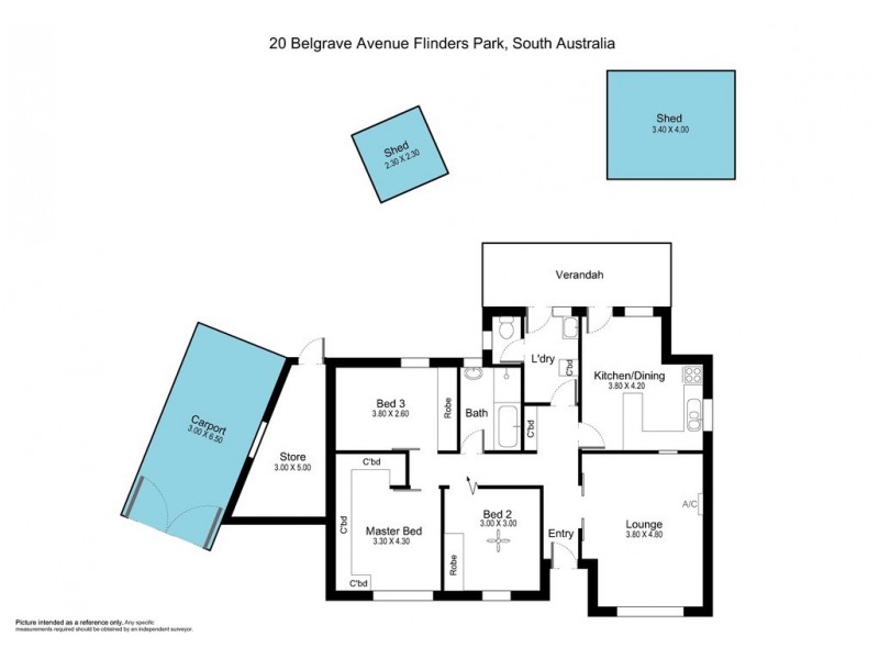 20 Belgrave Avenue, Flinders Park SA 5025 Floorplan