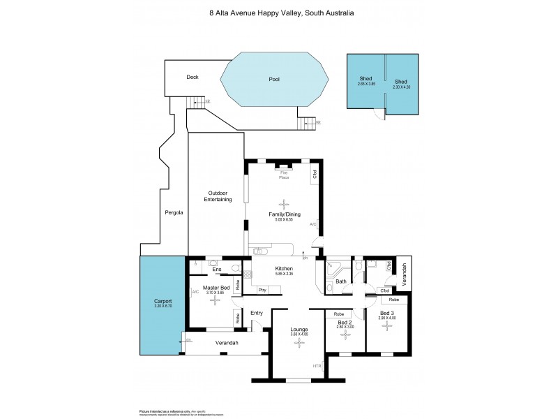 8 Alta Avenue, Happy Valley SA 5159 Floorplan