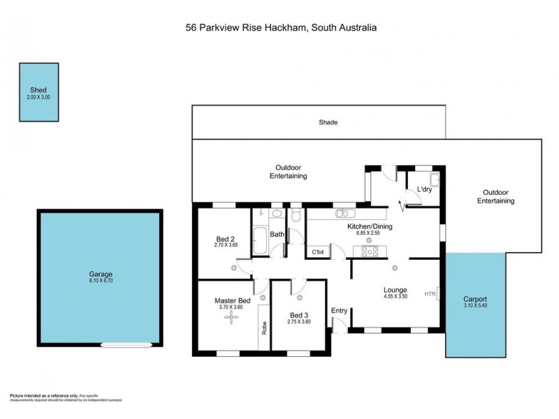 56 Parkview Rise, Hackham SA 5163 Floorplan