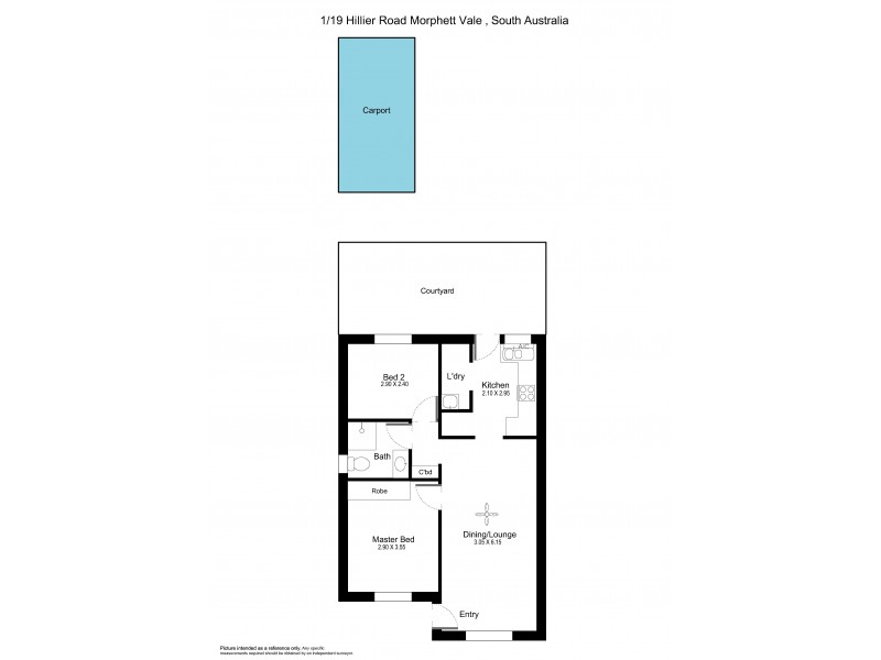 Unit 1 19-23 Hillier Rd, Morphett Vale SA 5162 Floorplan