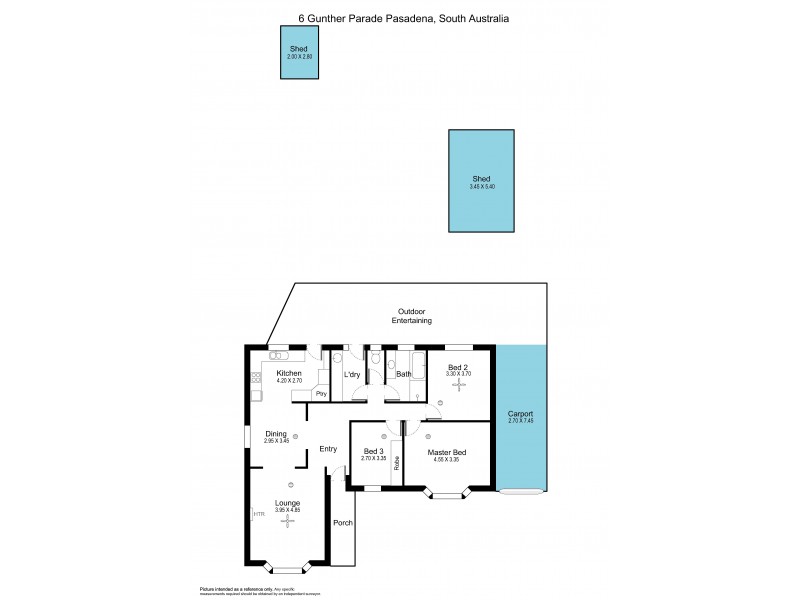 6 Gunther Parade, Pasadena SA 5042 Floorplan