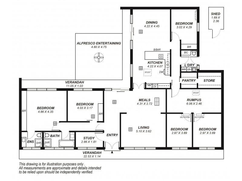 34 Old Drive, Novar Gardens SA 5040 Floorplan