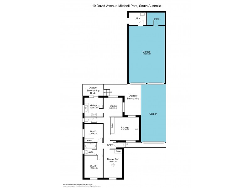 10 David Avenue, Mitchell Park SA 5043 Floorplan