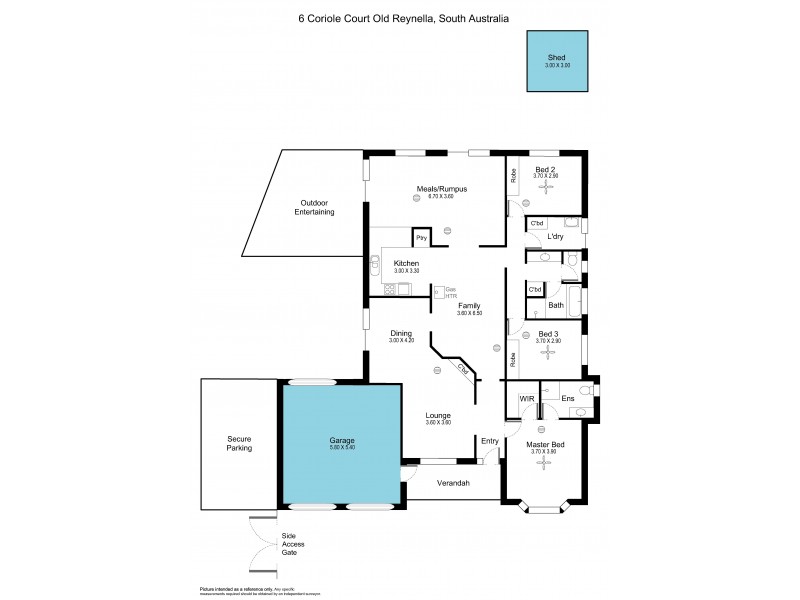 6 Coriole Court, Old Reynella SA 5161 Floorplan