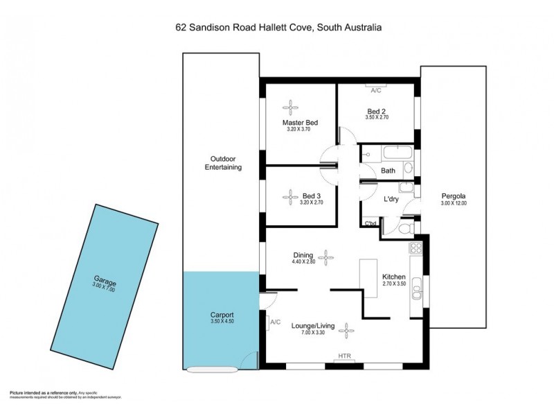 62 Sandison Road, Hallett Cove SA 5158 Floorplan