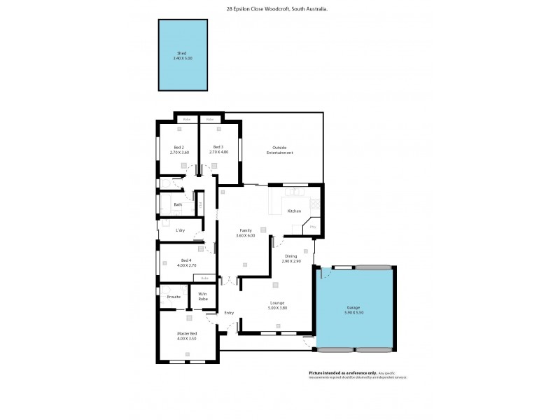 28 Epsilon Close, Woodcroft SA 5162 Floorplan