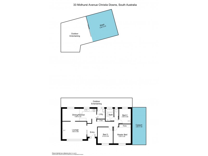 33 Midhurst Avenue, Christie Downs SA 5164 Floorplan
