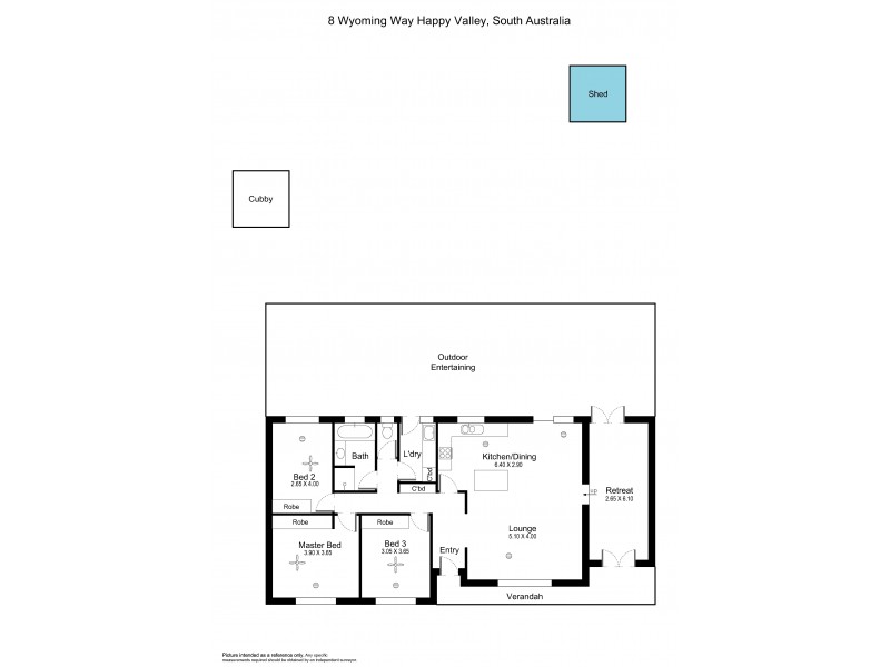 8 Wyoming Way, Happy Valley SA 5159 Floorplan