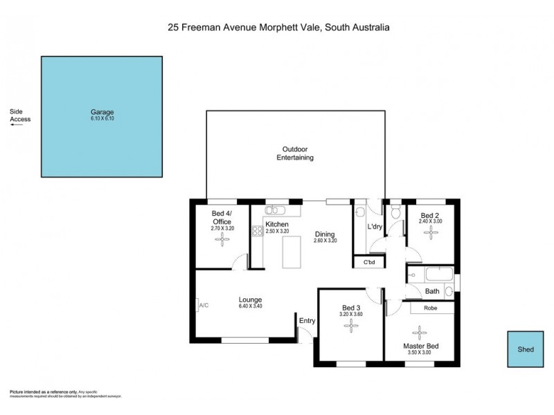 25 Freeman Avenue, Morphett Vale SA 5162 Floorplan