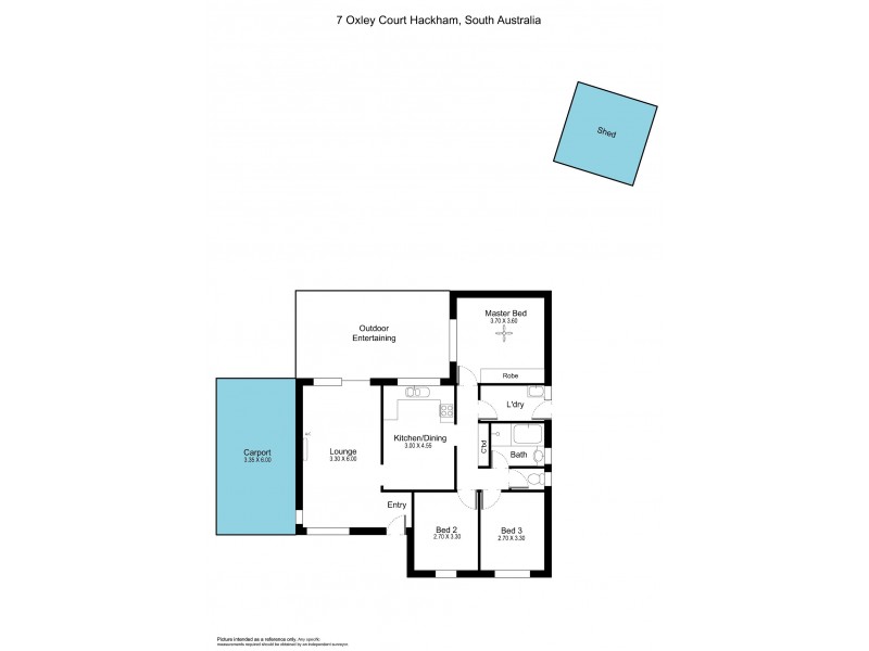 7 Oxley Court, Hackham SA 5163 Floorplan