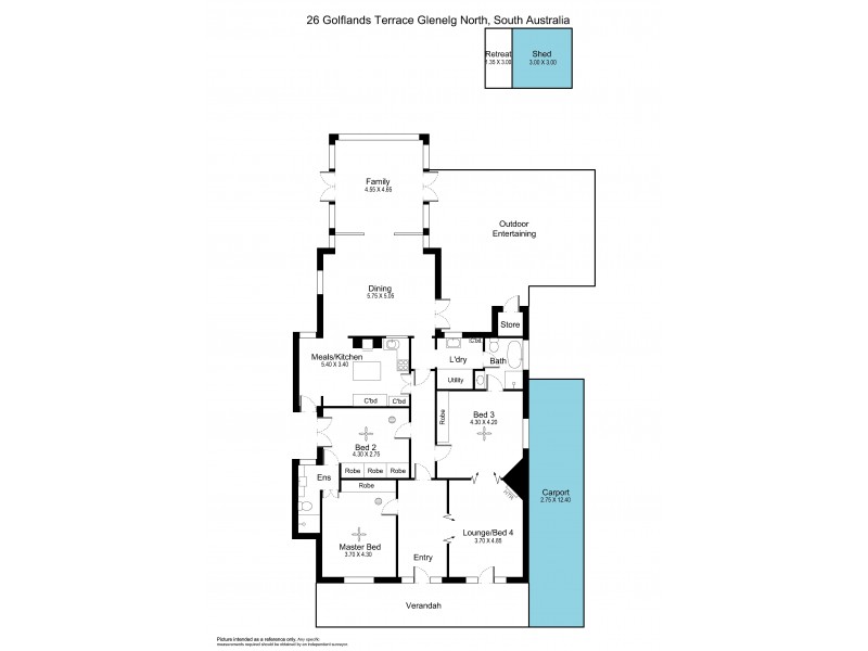 26 Golflands Terrace, Glenelg North SA 5045 Floorplan