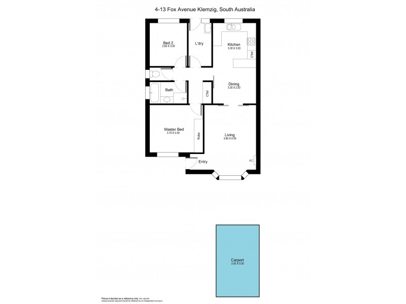4/13 Fox Avenue, Klemzig SA 5087 Floorplan