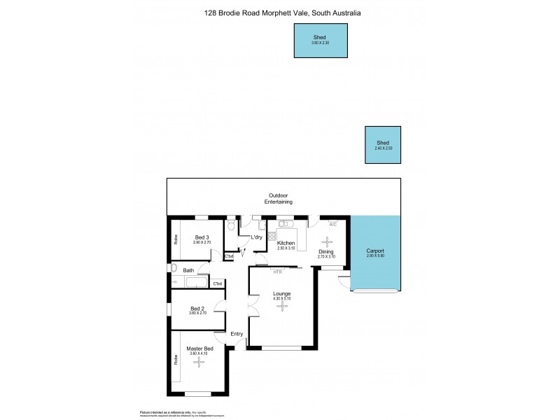 128 Brodie Road, Morphett Vale SA 5162 Floorplan