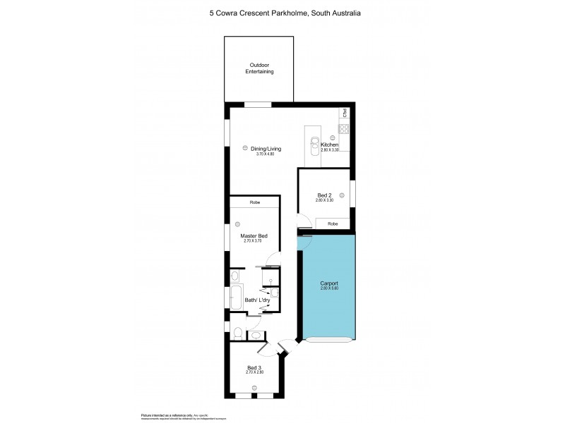 5 Cowra Crescent, Park Holme SA 5043 Floorplan