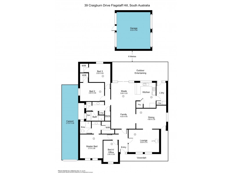 39 Craigburn Drive, Flagstaff Hill SA 5159 Floorplan