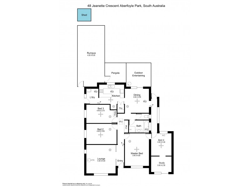 48 Jeanette Crescent, Aberfoyle Park SA 5159 Floorplan