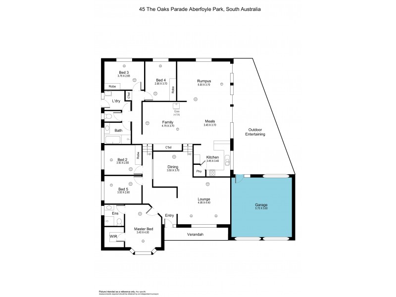 45 The Oaks Parade, Aberfoyle Park SA 5159 Floorplan