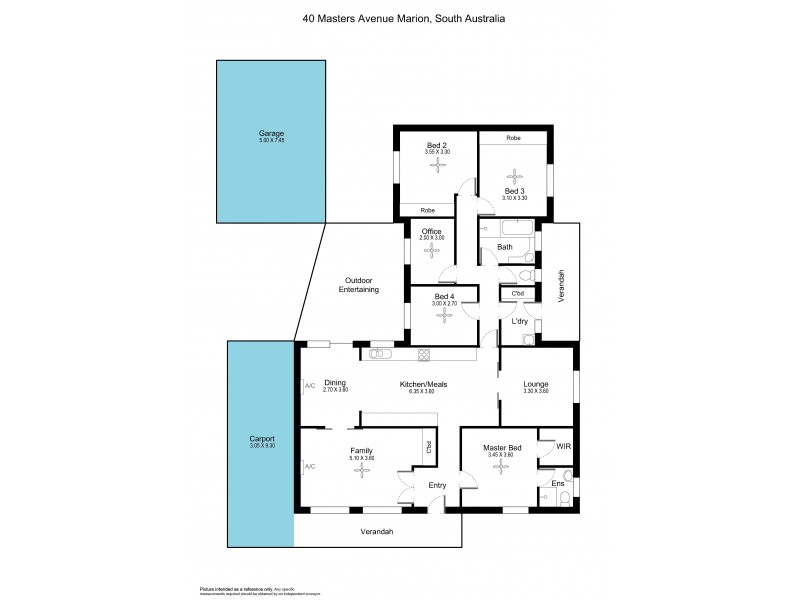 40 Masters Avenue, Marion SA 5043 Floorplan