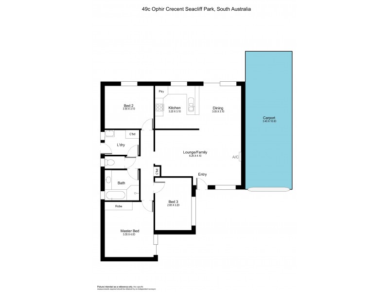 49c Ophir Crescent, Seacliff Park SA 5049 Floorplan