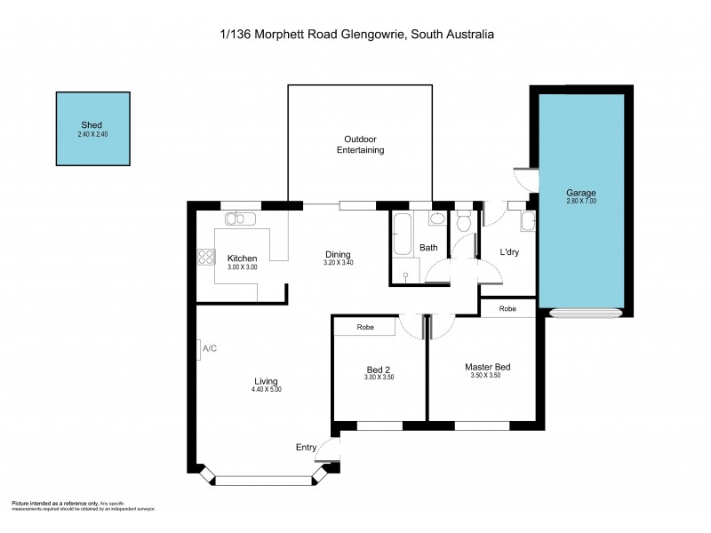 1/136 Morphett Road, Glengowrie SA 5044 Floorplan
