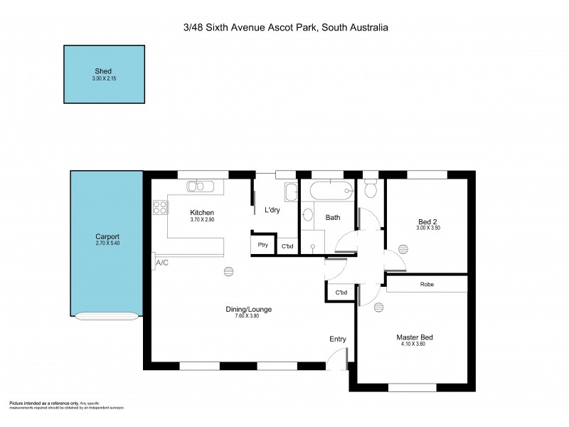 3/48 Sixth Avenue, Ascot Park SA 5043 Floorplan