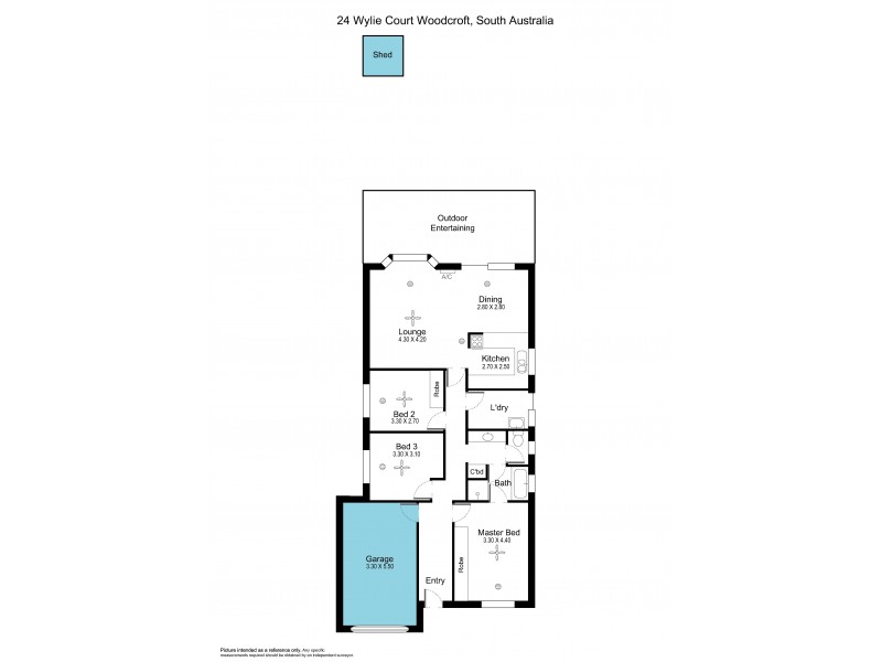 24 Wylie Court, Woodcroft SA 5162 Floorplan