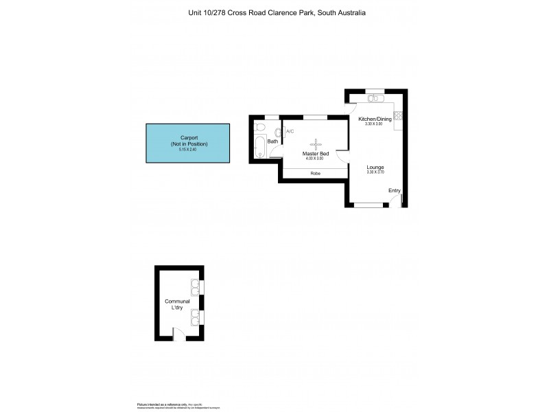 10/278 Cross Road, Clarence Park SA 5034 Floorplan