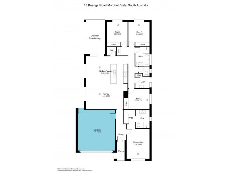 16 Baanga Road, Morphett Vale SA 5162 Floorplan