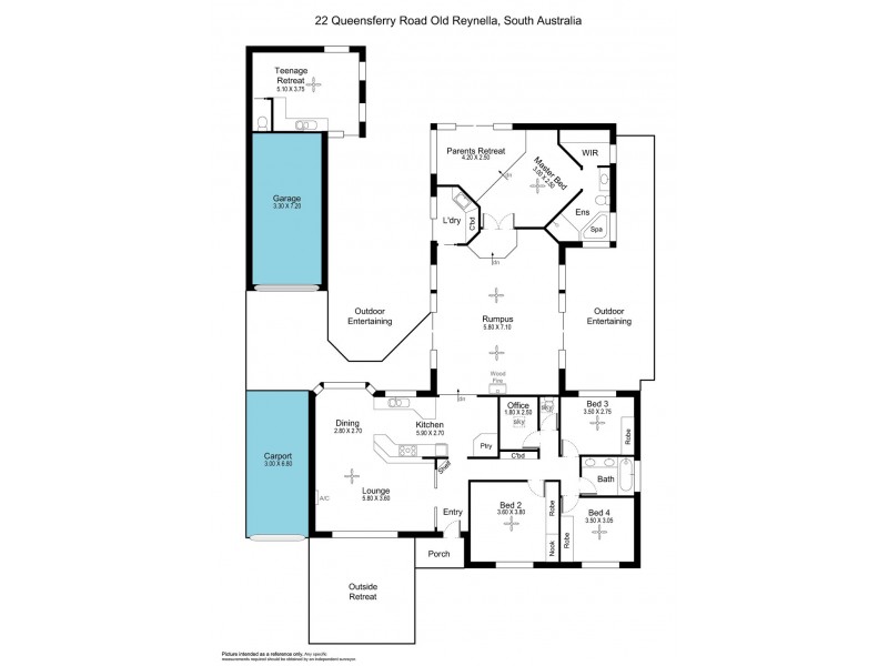 22 Queensferry Road, Old Reynella SA 5161 Floorplan