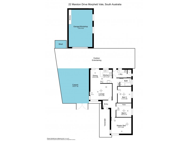 22 Marston Drive, Morphett Vale SA 5162 Floorplan