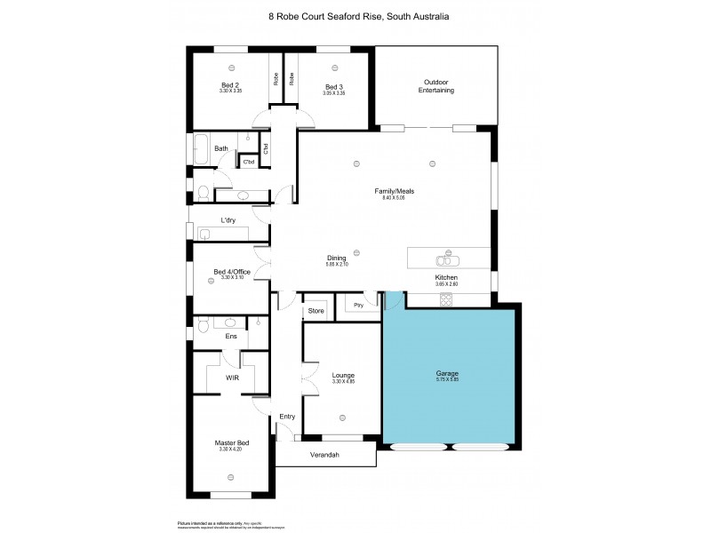 8 Robe Court, Seaford Rise SA 5169 Floorplan