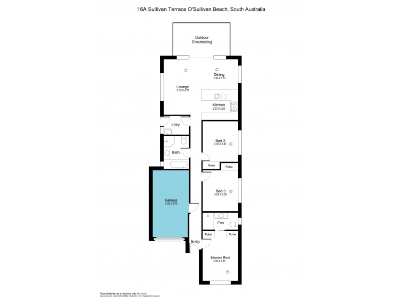 16A Sullivan Terrace, O’sullivan Beach SA 5166 Floorplan