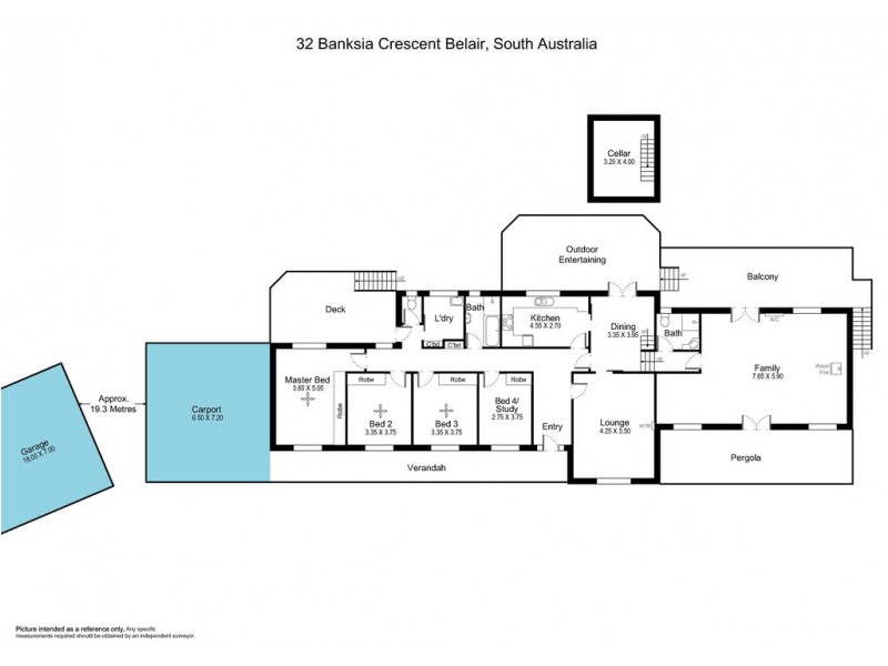 32 Banksia Crescent, Belair SA 5052 Floorplan
