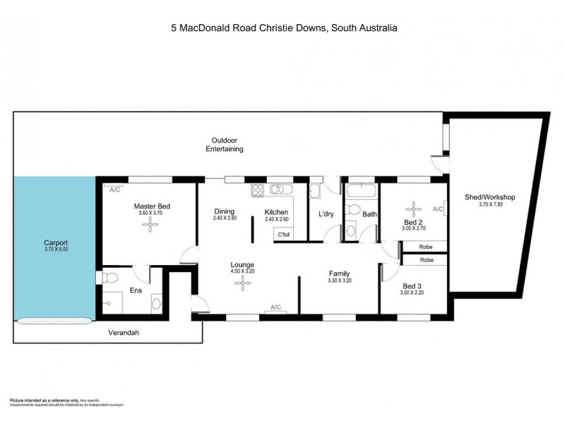 5 Macdonald Road, Christie Downs SA 5164 Floorplan