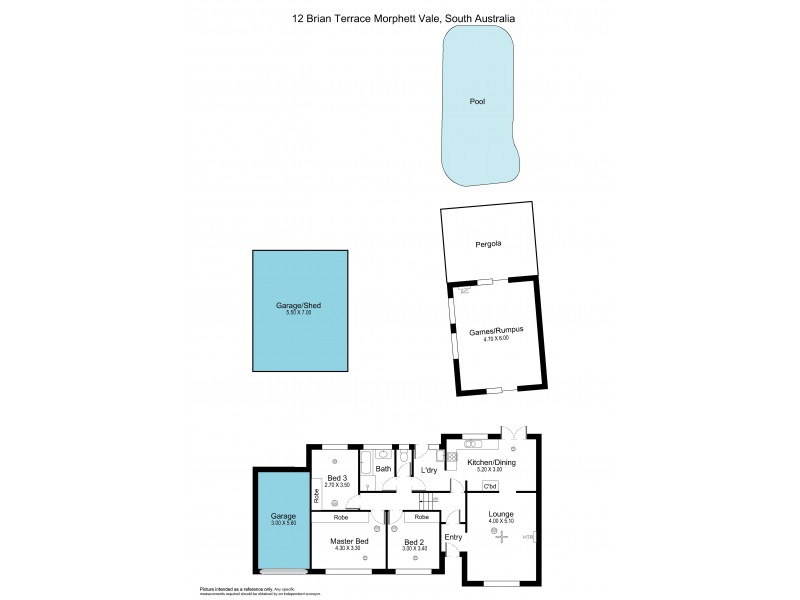12 Brian Terrace, Morphett Vale SA 5162 Floorplan