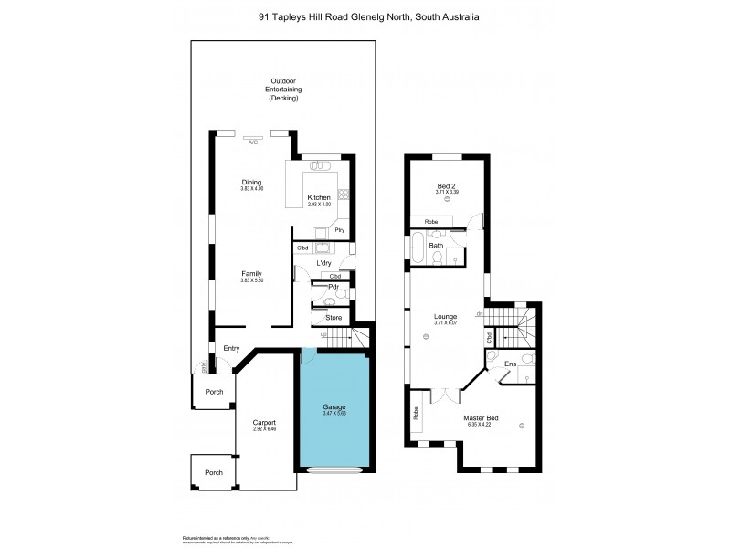 91 Tapleys Hill Road, Glenelg North SA 5045 Floorplan