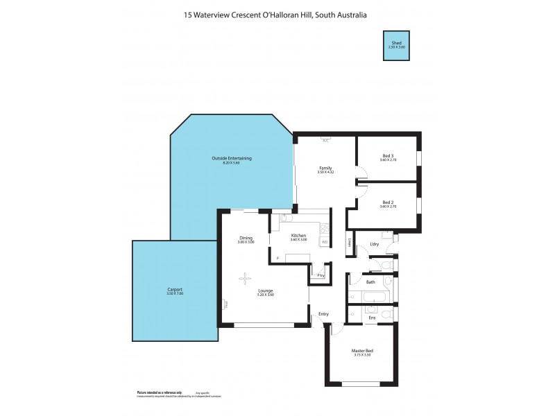 15 Waterview Crescent, O’halloran Hill SA 5158 Floorplan