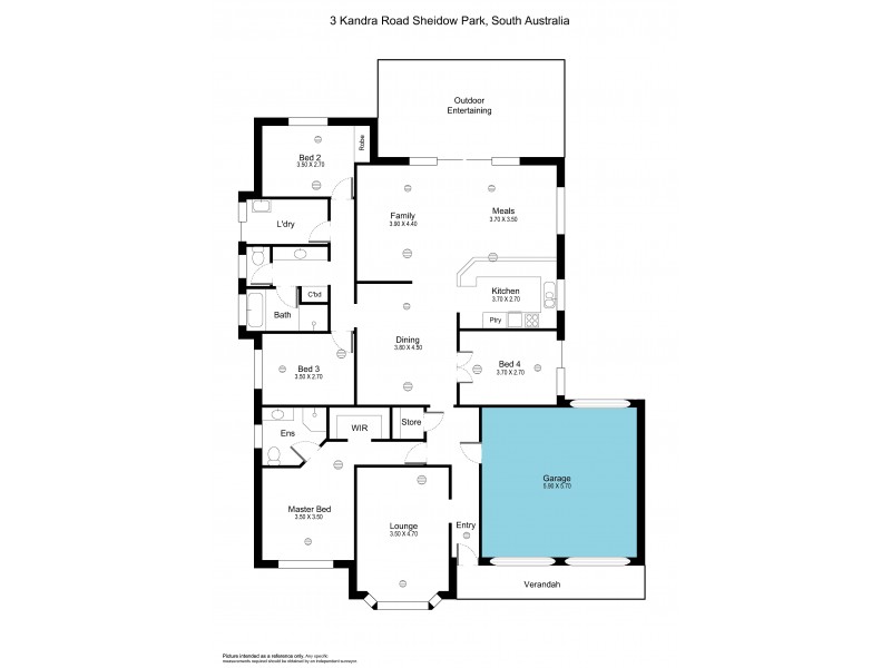 3 Kandra Road, Sheidow Park SA 5158 Floorplan