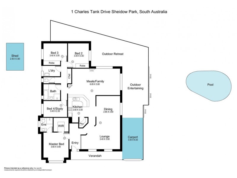 1 Charles Tank Drive, Sheidow Park SA 5158 Floorplan