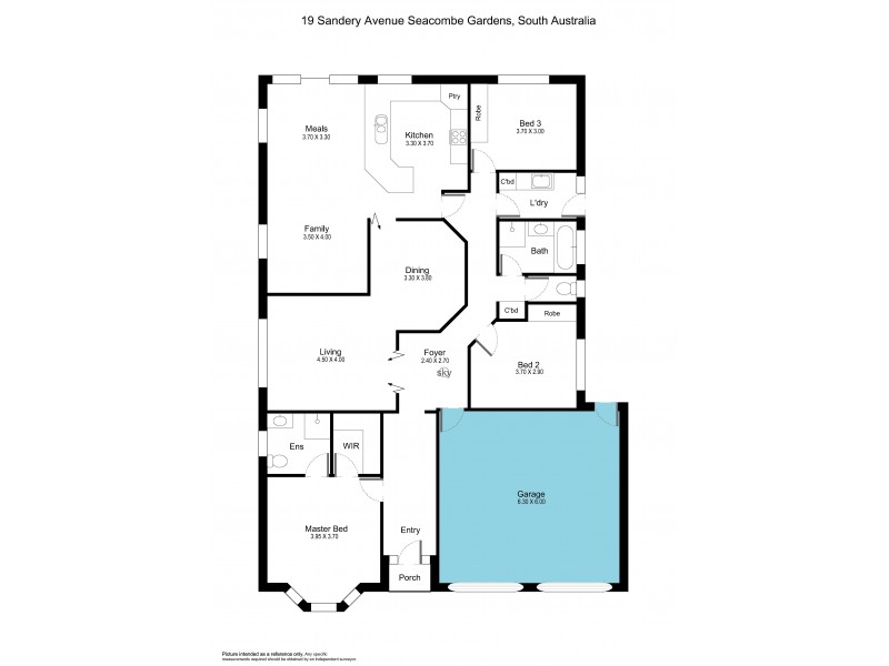19 Sandery Avenue, Seacombe Gardens SA 5047 Floorplan