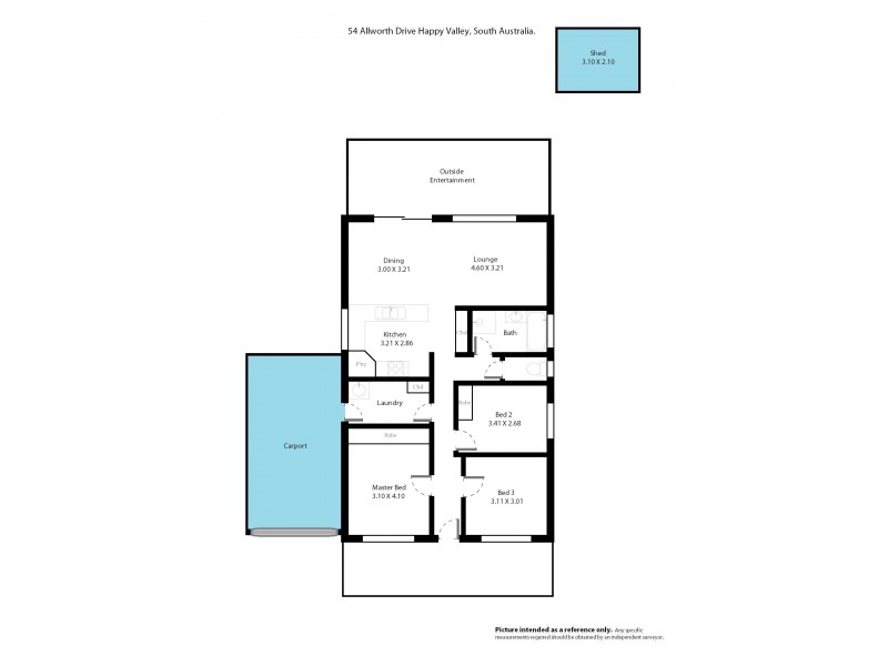 54 Allworth Drive, Happy Valley SA 5159 Floorplan