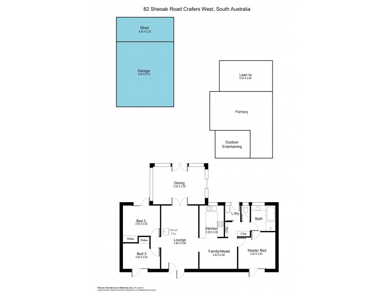 82 Sheoak Road, Crafers West SA 5152 Floorplan