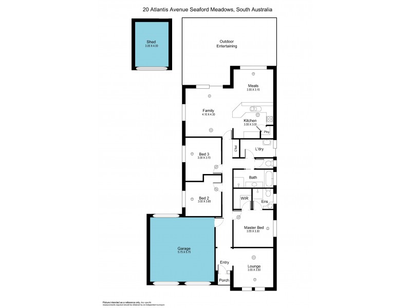 20 Atlantis Avenue, Seaford Meadows SA 5169 Floorplan
