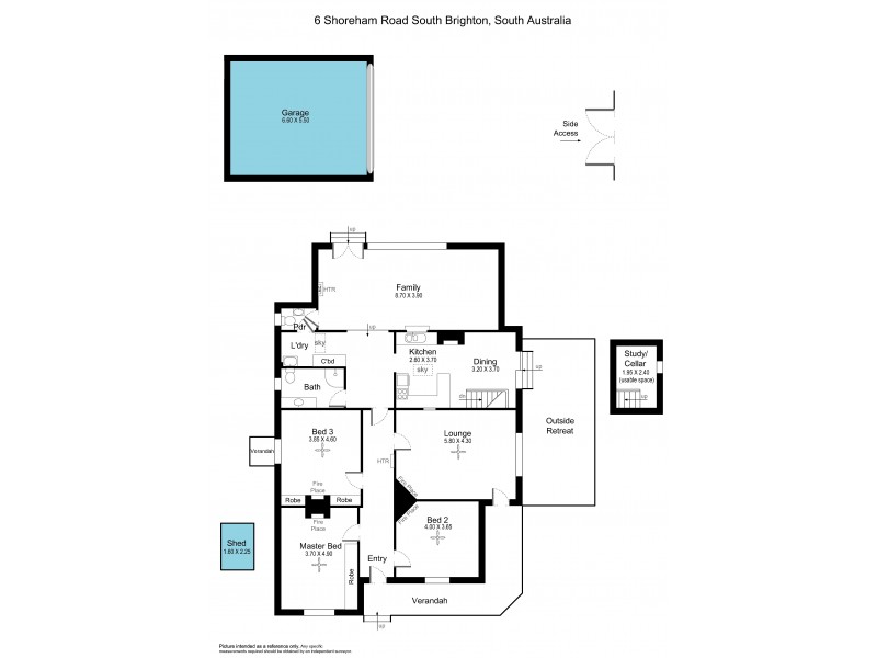 6 Shoreham Road, South Brighton SA 5048 Floorplan