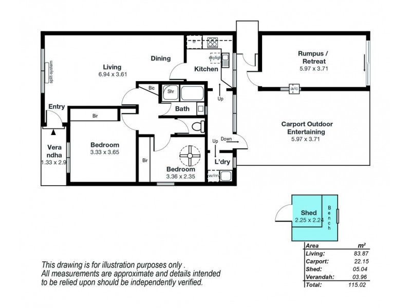 5/75 Duthy Street, Malvern SA 5061 Floorplan