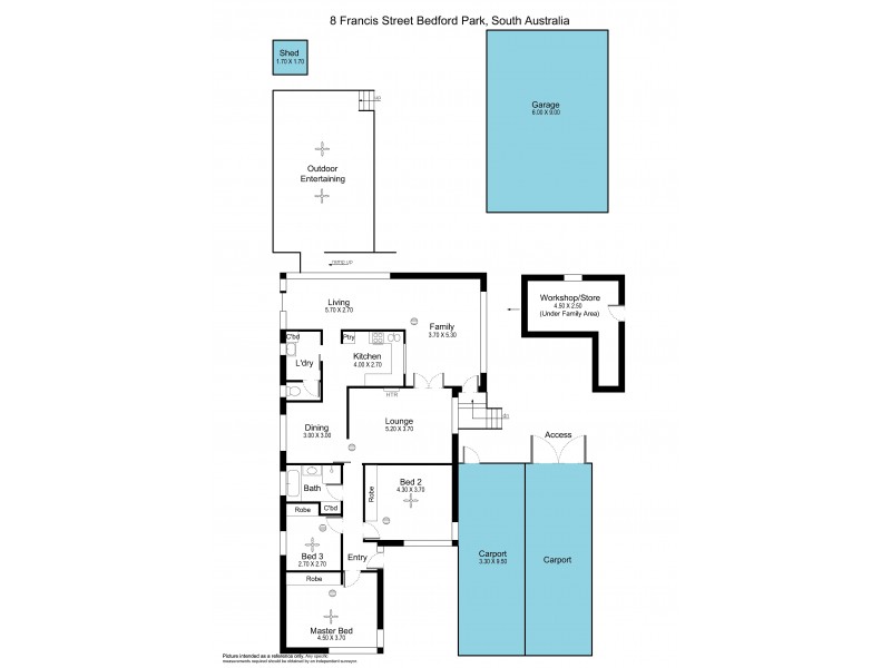 8 Francis Street, Bedford Park SA 5042 Floorplan