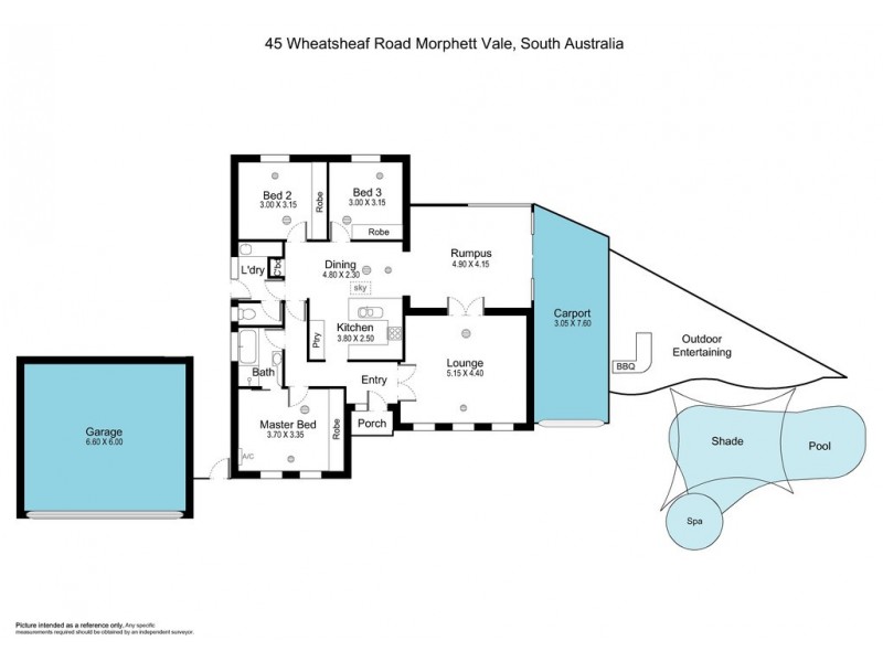 45 Wheatsheaf Road, Morphett Vale SA 5162 Floorplan