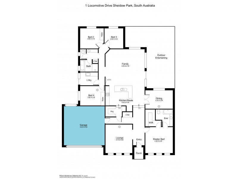 1 Locomotive Drive, Sheidow Park SA 5158 Floorplan