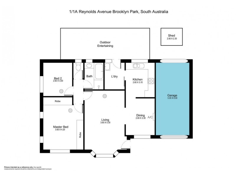 1/1A Reynolds Ave, Brooklyn Park SA 5032 Floorplan